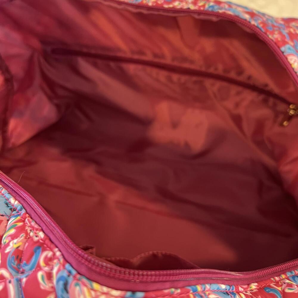 Simply Southern Pink Blue Paisley Quilted Large Duffle Bag NWOT - Picture 9 of 9